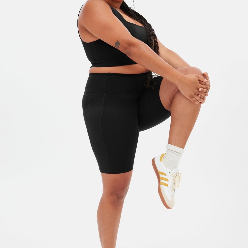 Girlfriend Collective High Rise Pocket Biker Short